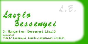 laszlo bessenyei business card